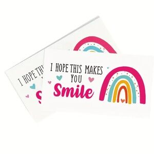 Cheerful Rainbow “HOPE THIS MAKES YOU SMILE, Cards, NEW, 50 pcs.